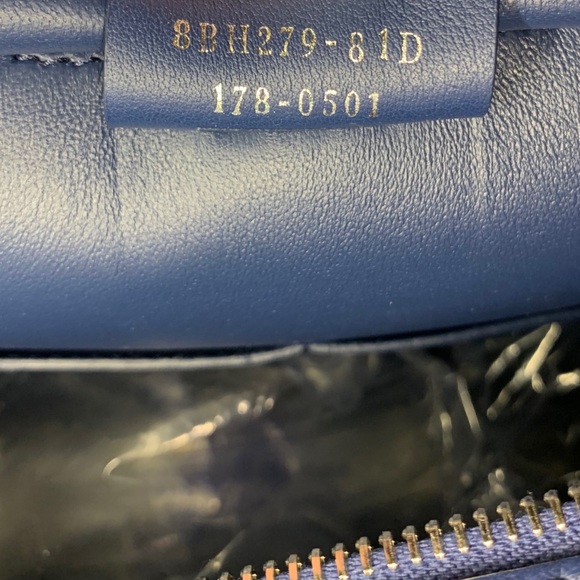 Fendi 3Jours Medium Navy Blue Bag Satchel Purse - Picture 7 of 8